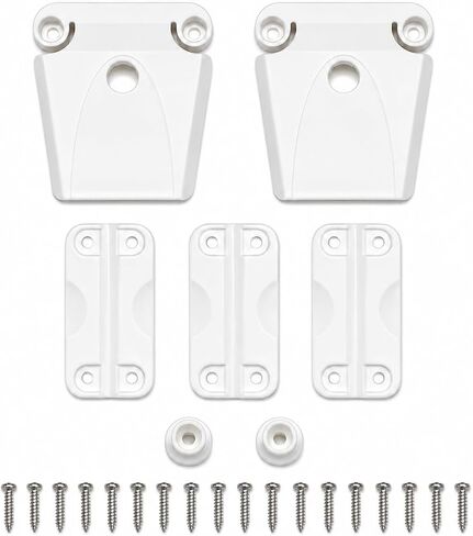 Cooler Replacement Hinge and Latch Kit for Igloo Coolers 25–165 Qt, 3 Hinges 2 Latches 18 Stainless Steel Screws, Heavy Duty Cooler Repair Parts, Durable Cooler Lid Hardware Replacement Set in Kuwait