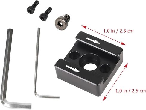 Cold Shoe Mount Bracket Adapter with 1/4 Inch Hole, Aluminum Alloy in Kuwait