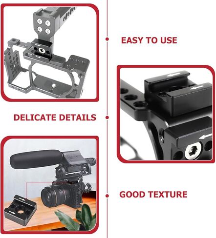 Cold Shoe Mount Bracket Adapter with 1/4 Inch Hole, Aluminum Alloy in Kuwait