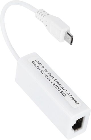 Micro USB to RJ45 Ethernet Adapter Compact 10Mbps Network Solution for in Kuwait
