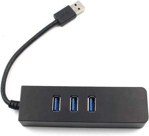 Rj45 Adapter with Ethernet 3 Port Hub USB 3.0 for PC in Kuwait