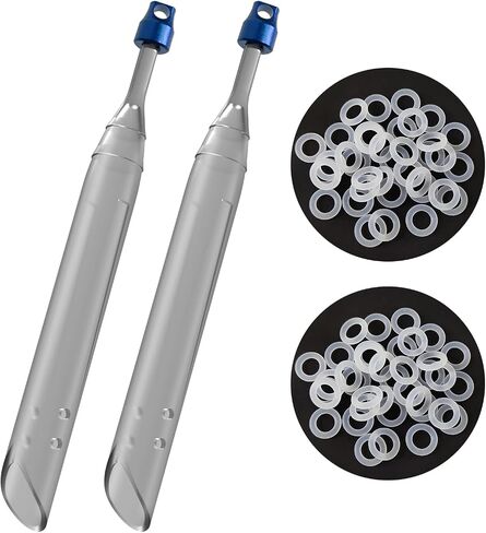 EUPHENG 2PCS Clear Tube Wacky Rig Tool with 100 O-Rings for 5"-7" Worms in Kuwait