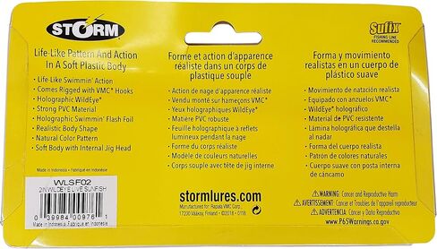 Storm Fishing Lures Wildeye Live 2" Sunfish 1/4oz 3 Pack in Kuwait
