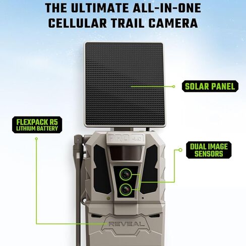 TACTACAM Reveal Pro 4.0 Solar Cellular Trail Camera with Night Vision in Kuwait