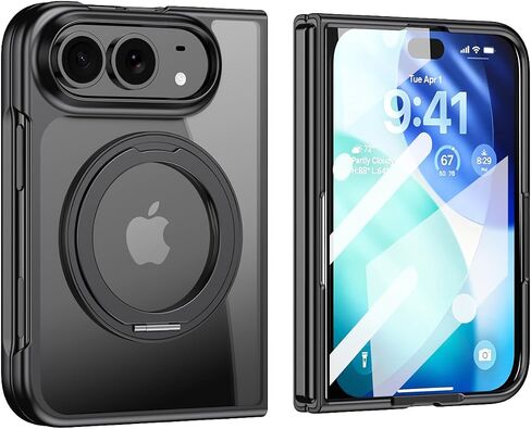 Kickstand Magnetic Foldable Phone Case For Apple iPhone Duo,green in Kuwait