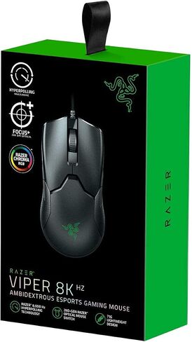 Razer Viper 8KHz Ambidextrous Esports Optical Gaming Mouse 2nd Gen 20K DPI (Renewed) in Kuwait