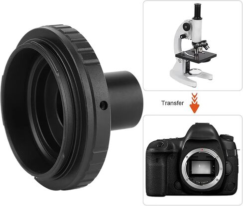 High Strength Metal T Mount Adapter for 23.2mm Microscope Eyepiece to SLR Camera, Aluminum Alloy Universal Connector Scientific Imaging and Astrophotography Equipment in Kuwait