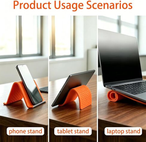 2Pack Flexible Silicone and Aluminum Phone Stand in Kuwait