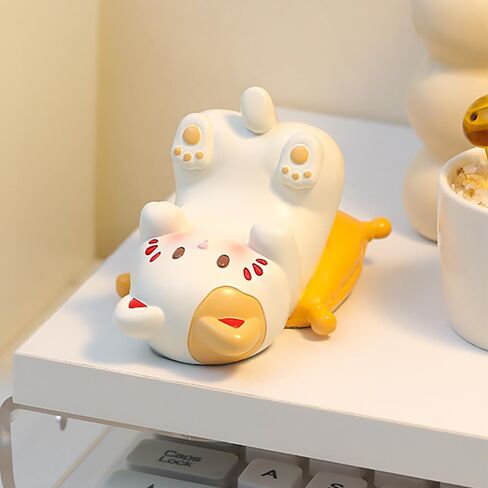 Cute Cat Glasses Holder for Desk Cat Mobile Phone Holder Stand Resin Spectacles Holder Shelf for Office Home Bracket Nightstand Home Office Decor in Kuwait