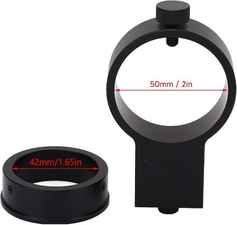 Aluminum Alloy Microscope Lens Adapter for USB Video Cameras, Lightweight Focusing Holder with 42mm/50mm Thread, Portable Mount Bracket Digital Microscopy, STEM Education and Use in Kuwait