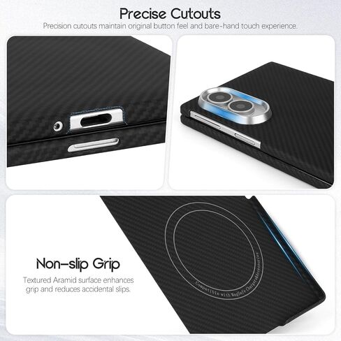 Ultra-Thin Magnetic Hand-Woven Aramid Case for Samsung Galaxy Z Fold 8 in Kuwait