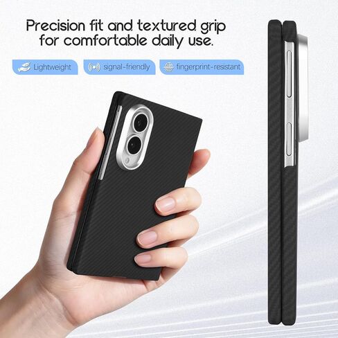 Ultra-Thin Magnetic Hand-Woven Aramid Case for Samsung Galaxy Z Fold 8 in Kuwait