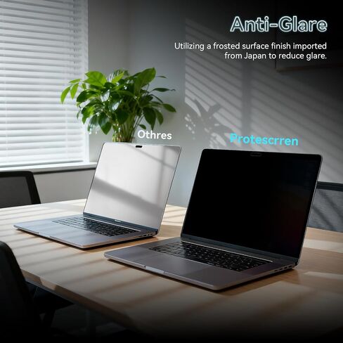 360° Privacy Screen for MacBook Pro 13 Inch(2016-2022, M1, M2)/MacBook Air 13 in(2018-2021,M1), 4 Way Privacy Anti Glare Blue Light Filter Shield Film Anti Spy Laptop Protector for Mac 13In Computer in Kuwait