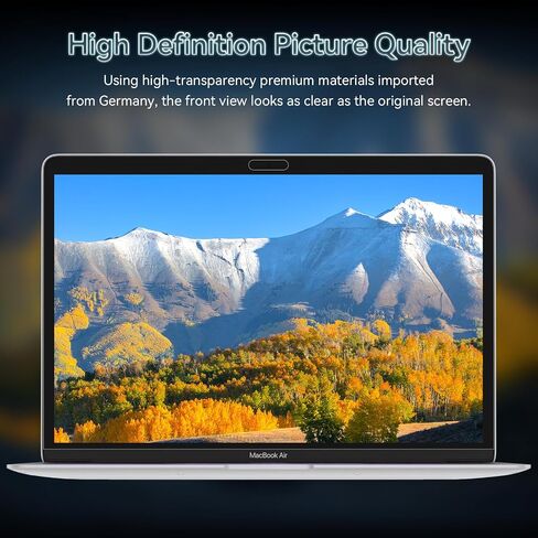 360° Privacy Screen for MacBook Pro 13 Inch(2016-2022, M1, M2)/MacBook Air 13 in(2018-2021,M1), 4 Way Privacy Anti Glare Blue Light Filter Shield Film Anti Spy Laptop Protector for Mac 13In Computer in Kuwait