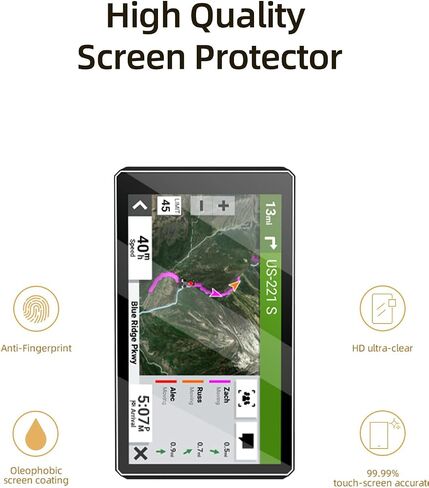 Screen Protector for Garmin zumo XT 5.5inch, High-definition Screen Protector,Touch Sensitive&Anti-Fingerprint&Anti-Glare&Scratch Resistant for zumo XT 5.5inch Accessories，3pack in Kuwait