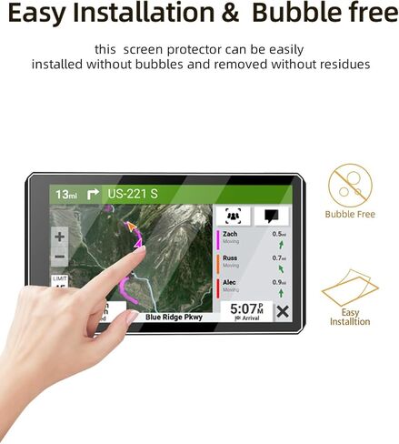 Screen Protector for Garmin zumo XT 5.5inch, High-definition Screen Protector,Touch Sensitive&Anti-Fingerprint&Anti-Glare&Scratch Resistant for zumo XT 5.5inch Accessories，3pack in Kuwait
