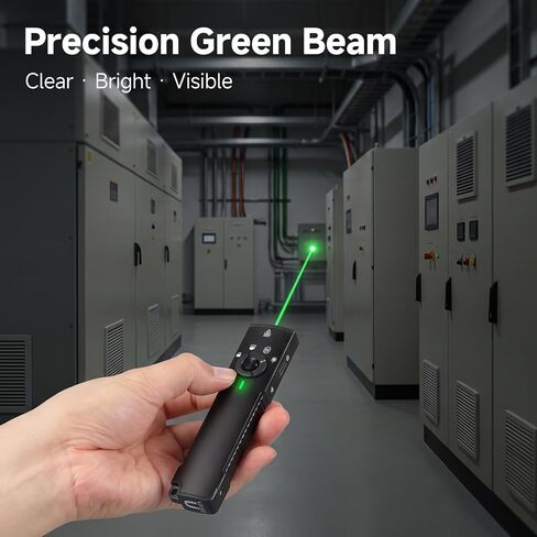 EDC Flashlight Rechargeable with 1600LM , UV Light, Green Beam, Black 1Pack in Kuwait