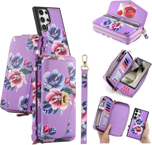 LITOU Compatible for Samsung Galaxy S26 Ultra Crossbody Wallet Phone Case in Kuwait