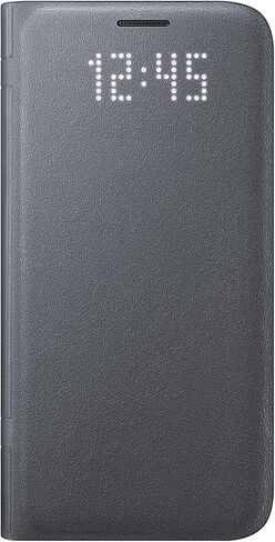 Samsung Galaxy S7 Case LED View Flip Cover - Black in Kuwait