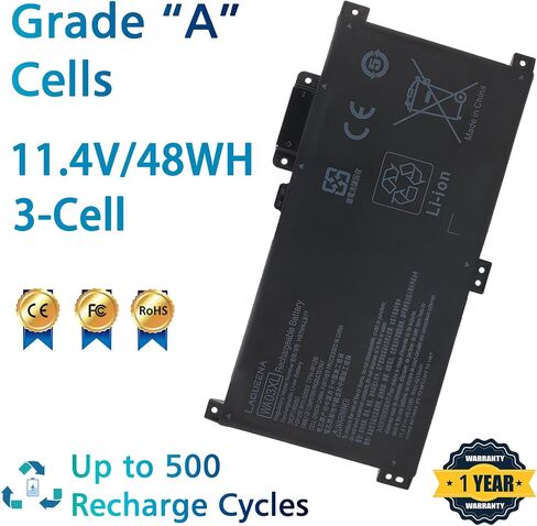 WA03XL Laptop Battery Compatible with HP Pavilion X360 14-BA 15-BK 15-BR 15-BR001TX Series WAO3XL HSTNN-UB7H HSTNN-LB7T TPN-W126 916812-855 916812-055 11.4V 48Wh 3-Cell in Saudi Arabia