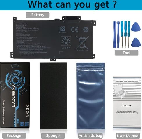 WA03XL Laptop Battery Compatible with HP Pavilion X360 14-BA 15-BK 15-BR 15-BR001TX Series WAO3XL HSTNN-UB7H HSTNN-LB7T TPN-W126 916812-855 916812-055 11.4V 48Wh 3-Cell in Saudi Arabia