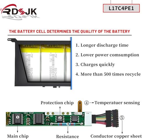 L17C4PE1 L17M4PE1 L17S4PE1 Laptop Battery for Lenovo Ideapad 730S-13IWL 81JB Yoga S730-13IWL 81J0 S730-13IML 81U4 81U40010SB Series 5B10R32748 5B10R32749 SB10W67305 5B10W67274 5B10W67276 15.36V 42Wh in Kuwait