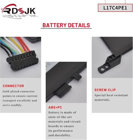 L17C4PE1 L17M4PE1 L17S4PE1 Laptop Battery for Lenovo Ideapad 730S-13IWL 81JB Yoga S730-13IWL 81J0 S730-13IML 81U4 81U40010SB Series 5B10R32748 5B10R32749 SB10W67305 5B10W67274 5B10W67276 15.36V 42Wh in Kuwait