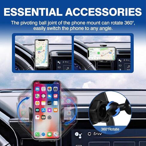 Autorder Car Phone Holder for Chevy Chevrolet Silverado 1500 2022-2026/2500HD 3500HD 2024-2026 Accessories Phone Mount 13.4-Inch Screen Cell Phone Automobile Cradles Hands-Free 360 Degree Rotation in Kuwait