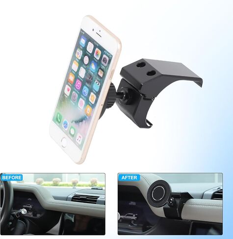 PIUGILH Magnetic Phone Holder Mount Compatible with Land Rover Defender 90 110 130 2020-2025 Interior Accessories, Aluminum Alloy Center A/C Air Vent Side Cell Phone Holder Stand in Kuwait