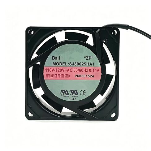 SJ80025HA1 AC110-120V 0.14A 8W 80x80x25mm 8cm 2-Wire Cooling Fan in Kuwait