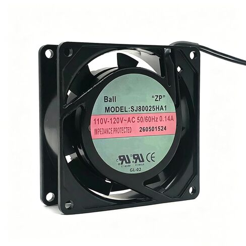SJ80025HA1 AC110-120V 0.14A 8W 80x80x25mm 8cm 2-Wire Cooling Fan in Kuwait