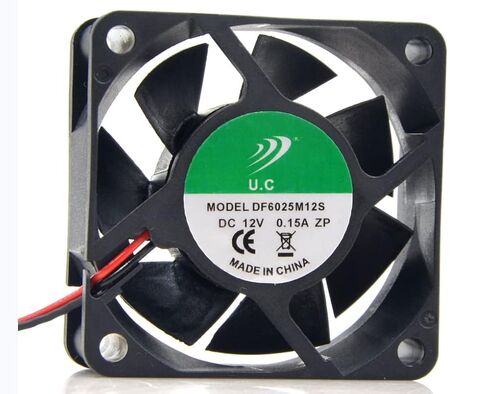 DF6025M12S 12V 0.15A 60X60X25MM 2-Wire Cooling Fan in Kuwait