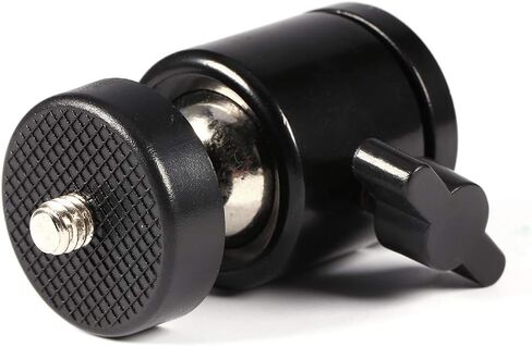 1 Pack 360 Degree Heavy Duty Mini Ball Head for Camera Tripod and Flash Mount, Non-Slip Design, Metal, 1 Pack in Kuwait