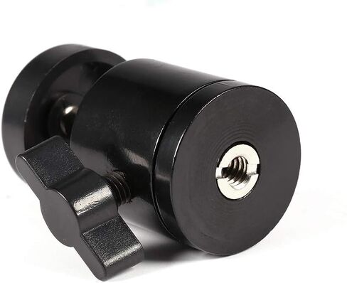 1 Pack 360 Degree Heavy Duty Mini Ball Head for Camera Tripod and Flash Mount, Non-Slip Design, Metal, 1 Pack in Kuwait