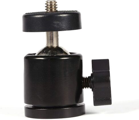 1 Pack 360 Degree Heavy Duty Mini Ball Head for Camera Tripod and Flash Mount, Non-Slip Design, Metal, 1 Pack in Kuwait