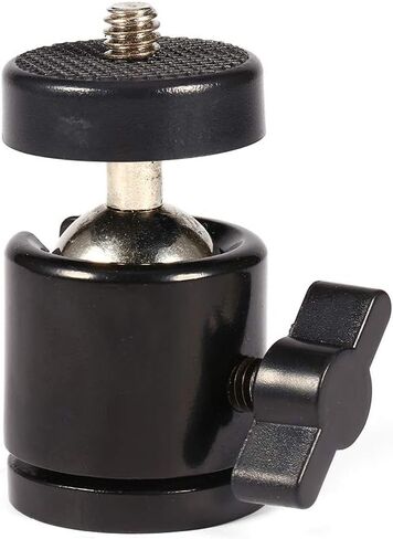 1 Pack 360 Degree Heavy Duty Mini Ball Head for Camera Tripod and Flash Mount, Non-Slip Design, Metal, 1 Pack in Kuwait