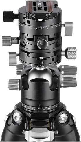 Panoramic Geared Ball Head Tripod Professional 360° Rotation Aluminum Alloy for DSLR Camera Monopod in Kuwait