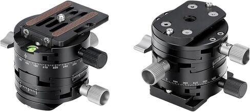 Panoramic Geared Ball Head Tripod Professional 360° Rotation Aluminum Alloy for DSLR Camera Monopod in Kuwait