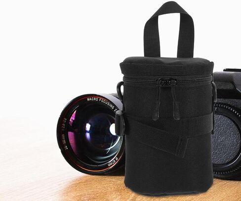Small Camera Lens Case Nylon Pouch Bidirectional Zipper in Kuwait