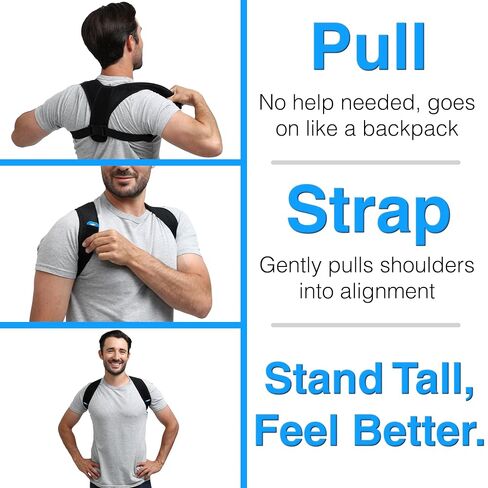 Omeer Posture Corrector for Women and Men, Adjustable Back & Shoulder Brace in Kuwait