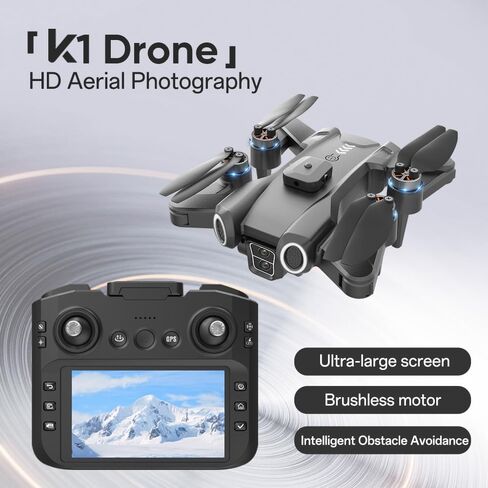 GPS Drone with Screen Controller, Foldable Brushless Quadcopter in Kuwait