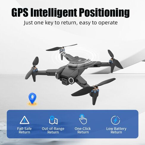 GPS Drone with Screen Controller, Foldable Brushless Quadcopter in Kuwait