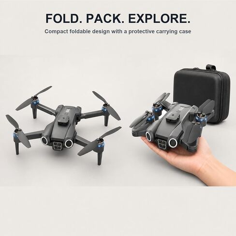 GPS Drone with Screen Controller, Foldable Brushless Quadcopter in Kuwait
