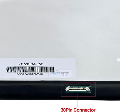 N156HCA-E5B E5A 15.6 inch FHD 1920x1080 eDp 30 Pins IPS Slim Non-Touch LED Screen LCD Display Panel N156HCG-GT1 NV156FHM-N52 NV156FHM-N63 NV156FHM-N4V N4H N4L N4T B156HAN09.1 02.5 (No Tabs) in Kuwait