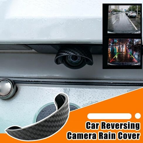 4 Pcs Backup Camera Rain Hood Cover with Curved Black PVC Canopy in Kuwait