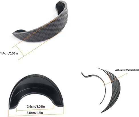 4 Pcs Backup Camera Rain Hood Cover with Curved Black PVC Canopy in Kuwait