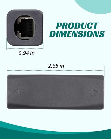 Ethernet Coupler Fit for Starlink Gen 3 – Waterproof RJ45 Connector – Outdoor Rated – for Dish and Router – Cat6 Compatible – 1 Pack in Kuwait