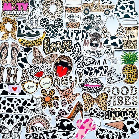 50pcs Holographic Kawaii Y2K Stickers Pack Aesthetic Vinyl Decals, Cute Iridescent Silver Waterproof Stickers for Laptop Water Bottle Scrapbook Journal Kindle Decoration in Kuwait