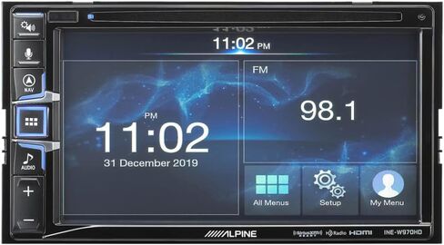 Alpine INE-W970HD 6.5" Navigation Receiver with Android Auto/Apple CarPlay and Backup Bullet Camera in Kuwait