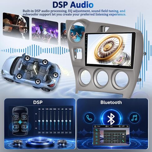 Car Radio Upgrade for Toyota Matrix 2009-2014, DSP, Carplay, YouTube Online in Kuwait